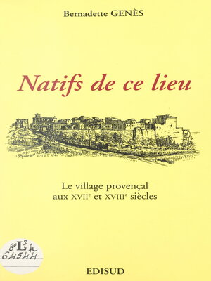 cover image of Natifs de ce lieu